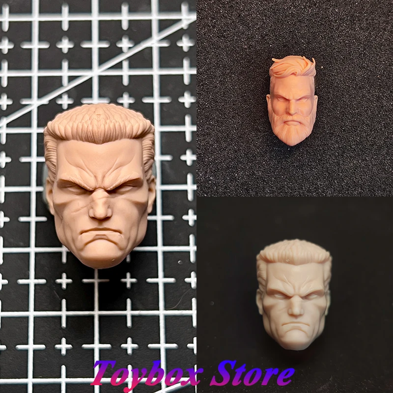 1/12 DC Anime Super Hero Short Hair Aquaman White Model Flashpoint Series Man Unpainted Head Sculpt For 6