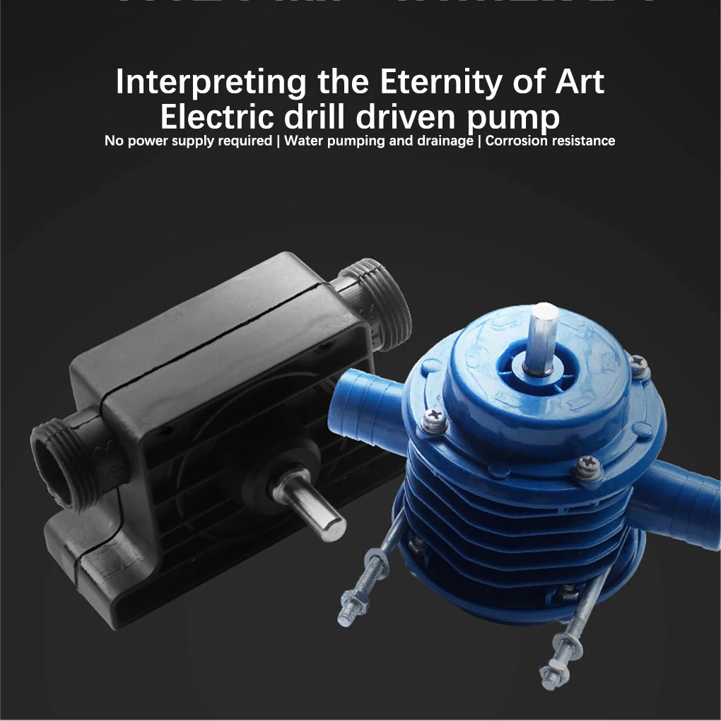 Electric Hand Drill Powered Self Priming Pump Garden Courtyard Irrigation Cordless Water Fluid Pumps Equipment