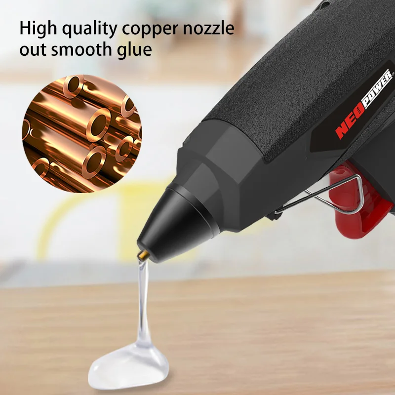 1pc 20W Rechargeable Lithium Battery Cordless Portable Hot Melt Glue Gun - Easy-to-Use Handmade DIY Tool with 7mm Glue Stick, US