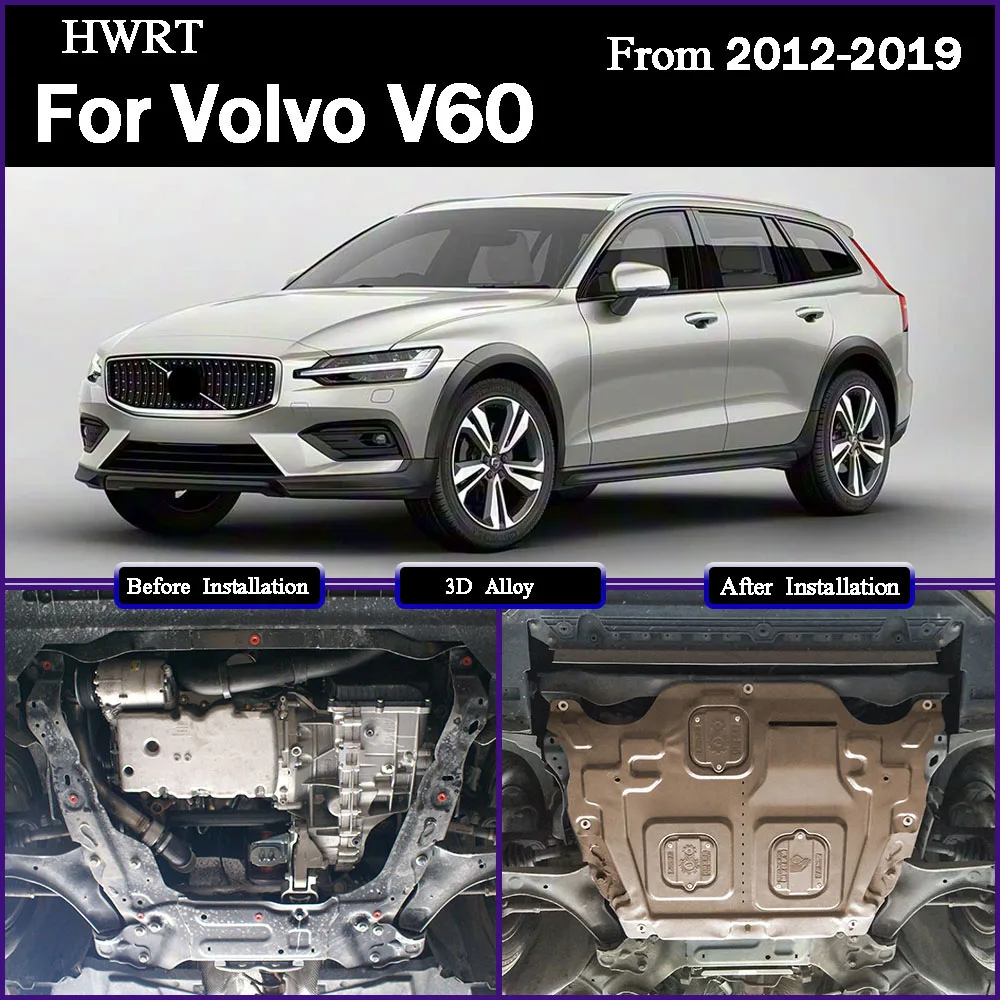 

Higher Quality Alloy Under Engine Guard Mudguard Board Splash Shield Mud Fender Plate Panel For Volvo V60 2012-2019 2.0T 3.0T