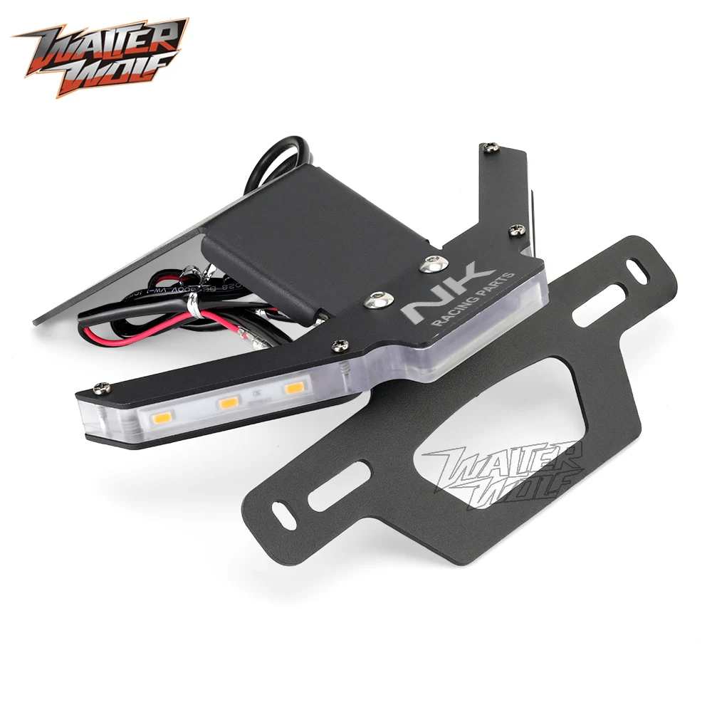 For CF MOTO NK 250 400 650 2018-2023 License Plate Holder Tail Tidy Fender Eliminator LED Turn Signal Motorcycle Frame 250NK CNC