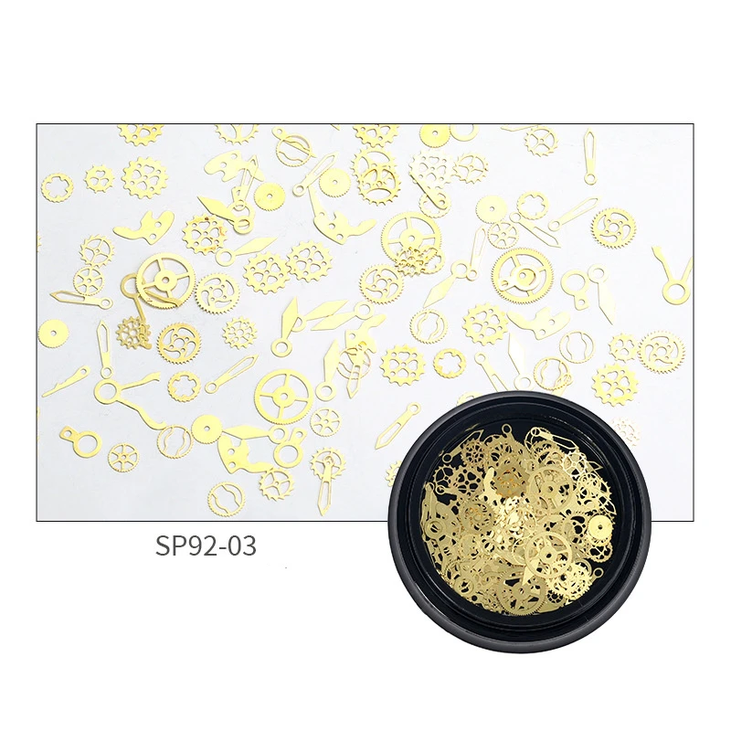 1Box 3D  Metal Steampunk Gears Charms DIY Pendant Clock Watch Wheel Gear Epoxy Resin Accessories For DIY Jewelry Finding Making