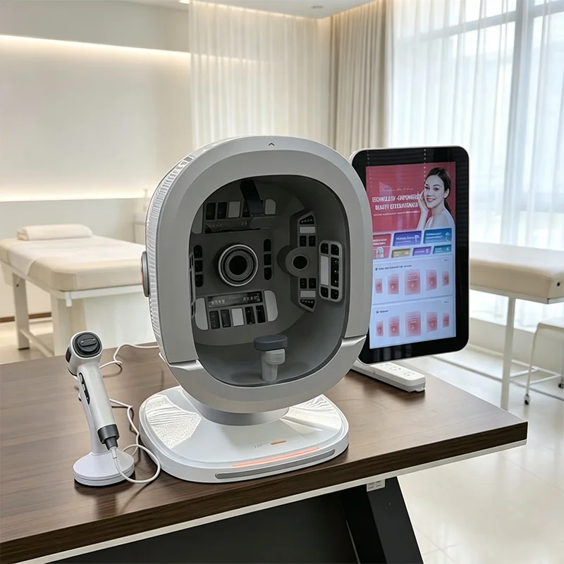 K33 Ai Skin Diagnostic Machine Detect Skin Age Pore Moisture Wrinkle 3D Facial Skin Scanning Intelligent AI Data Report