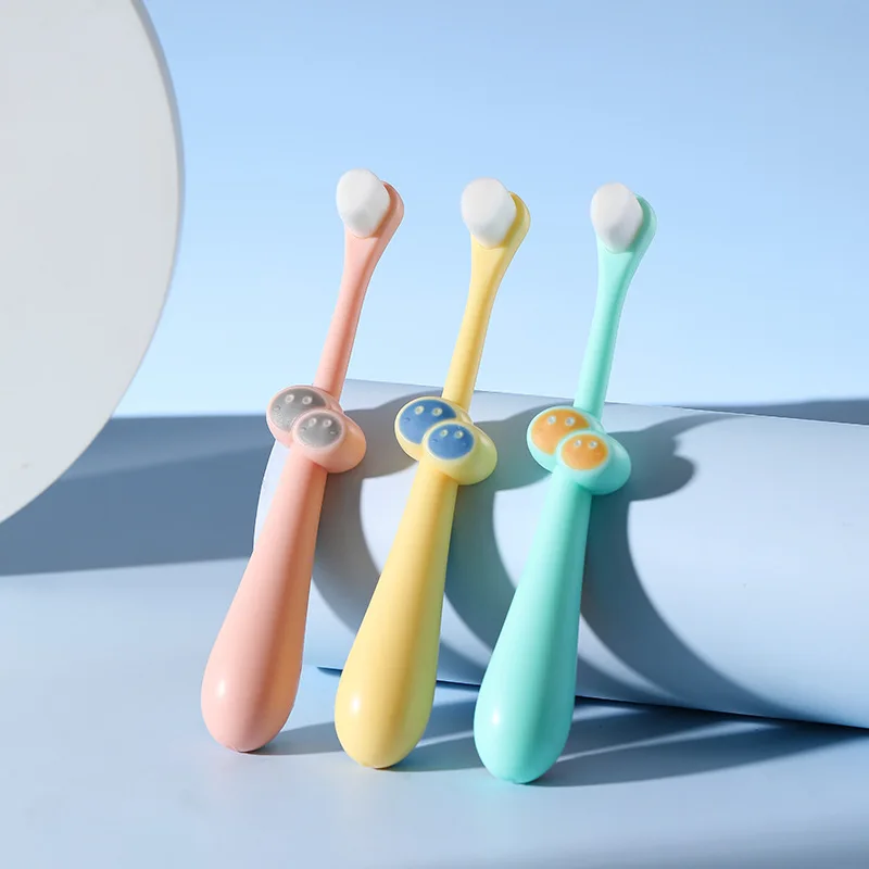 Children Toothbrush Cute And Playful Style Fine Soft Brush Round Small Brush Head Caring For Children's Teeth Oral Cavity Health