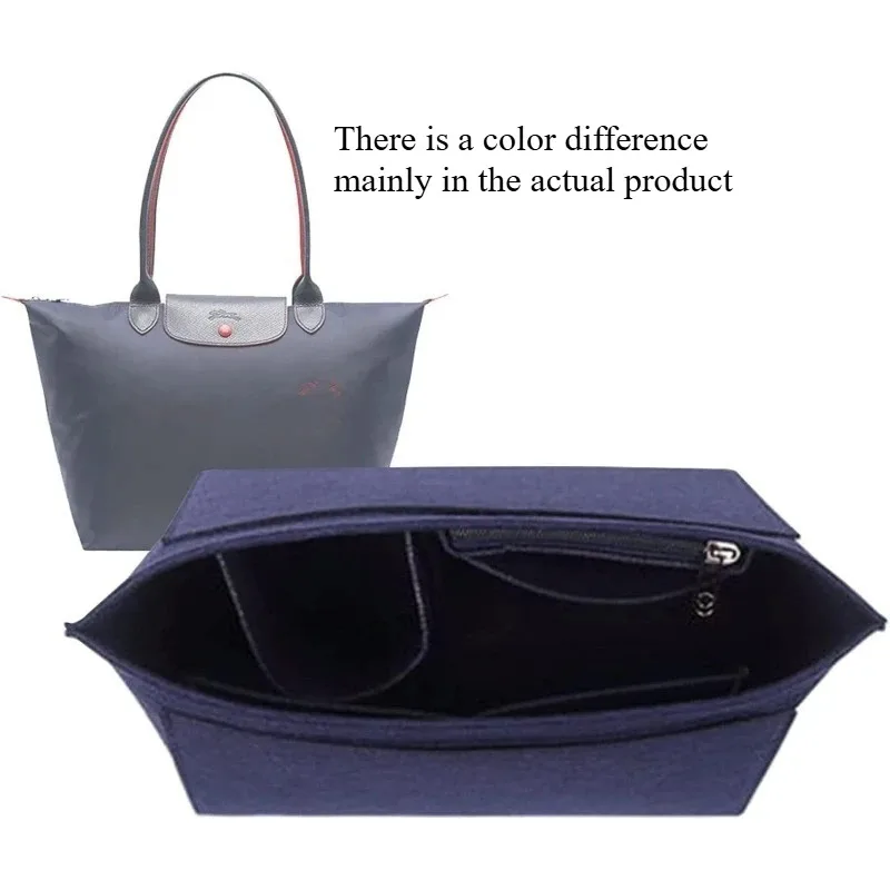 Support Travel Portable Insert Purse Organizer Felt Insert Bag Fits for Handbag Liner Bag Felt Cloth Makeup Bag