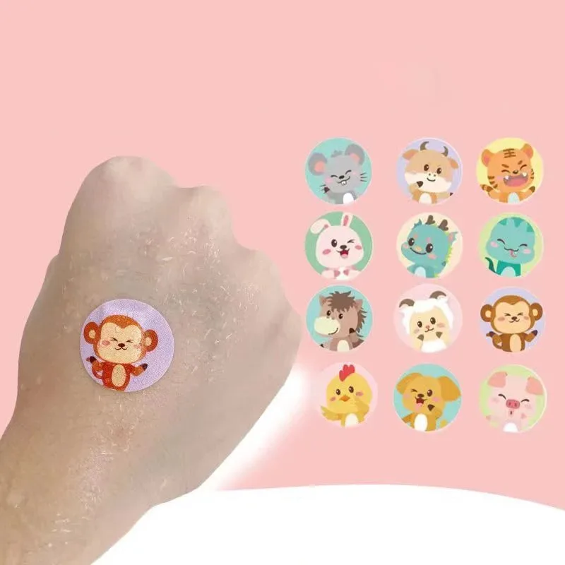 50-120pcs/Lot Cartoon Hemostasis Band Aid Adhesive Bandage Skin Vaccine Injection Hole Patch Kawaii Wound Plaster Patche for Kid