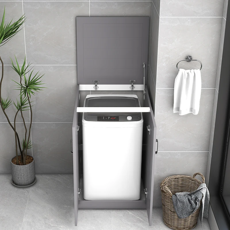 Outdoor space aluminum flip cover pulsator washing machine cabinet drum washing machine protective cover waterproof sunscreen lo