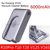6000mAh Replacement Battery for Xiaomi Dreame - Compatible with G9/G10/R10/R10Pro/T10/T20/V12S Cordless Vacuums | Li-ion Recharg