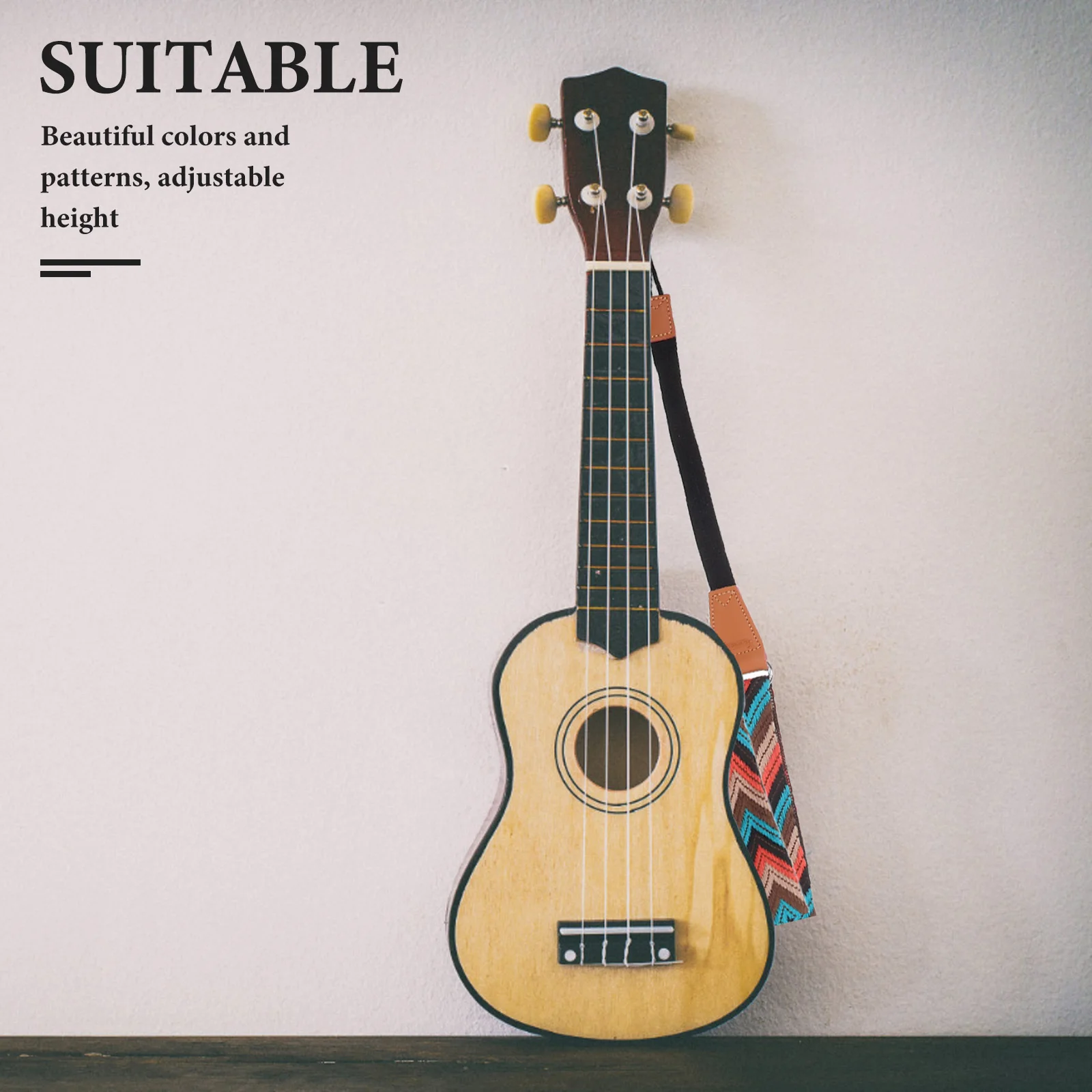 

Adjustable Ukulele Strap Double Soft Comfortable Shoulder Strap No Drill Instrument Accessory for 21 23 26 Inch Ukuleles