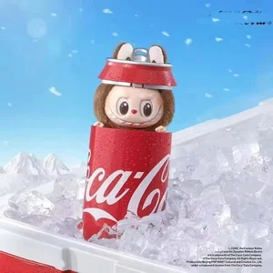 Yepyeni orijinal-tüm canavarlar 3 coca-cola serisi vinil yüz bebek labubu aksiyon figürü anahtarlık kolye kawaii dekor, hediye sürpriz, sürpriz En çok satılan 12 coca-cola anahtarlık-1 numara