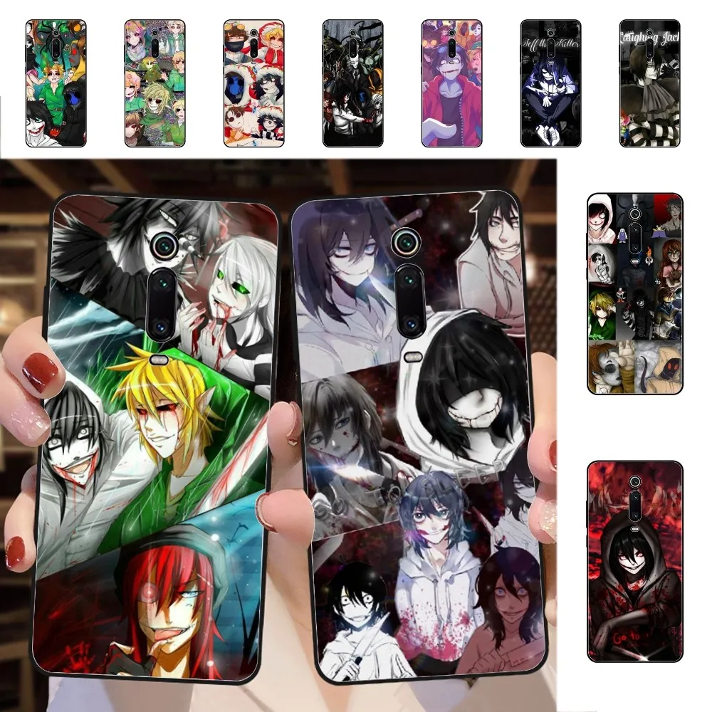 Jeff The Killer Phone Case For Redmi 5 6 7 8 9 10 plus pro 6 7 8 9 A GO K20 K30 K40 pro plus F3 Fundas