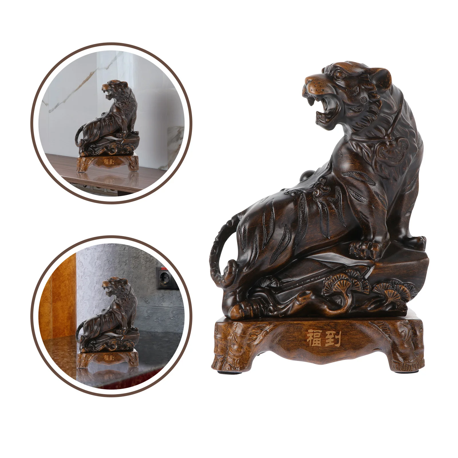 

Decorations Animal Statues for Home Resin Tiger Ornament Ornaments Desktop Figurines