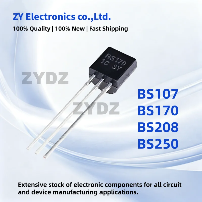 10Pieces BS107 BS170 BS208 BS250 TO-92 Power Triode transistor High-quality In Stock