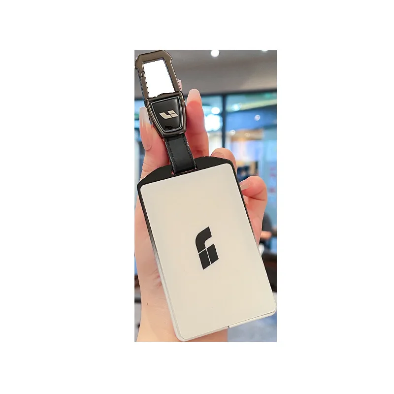 Premium Zinc Alloy Card Key Cover Case for Li Auto I8 - Protective Key Fob Shell Key Bag Chain