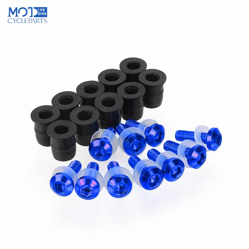 10PCS M5 5mm Windscreen Windshield Bolts Screw Kits accsesories For YAMAHA TMAX 530 T-MAX 530 2013 2014 2015-2017-2020-2023