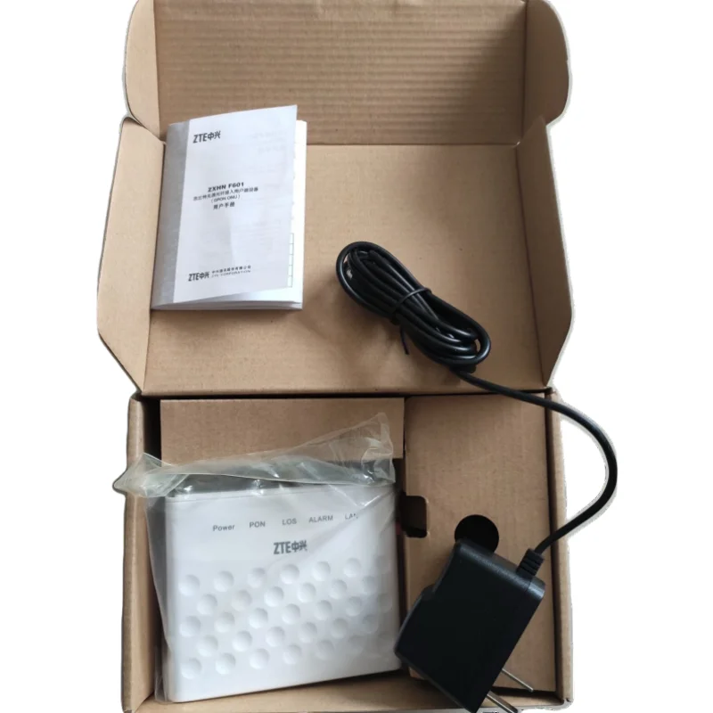 100% Original New ZXHN F601 1GE port Version 6.0 GPON Terminal ONT Optical Terminal 1GE Port Novo Free shipping