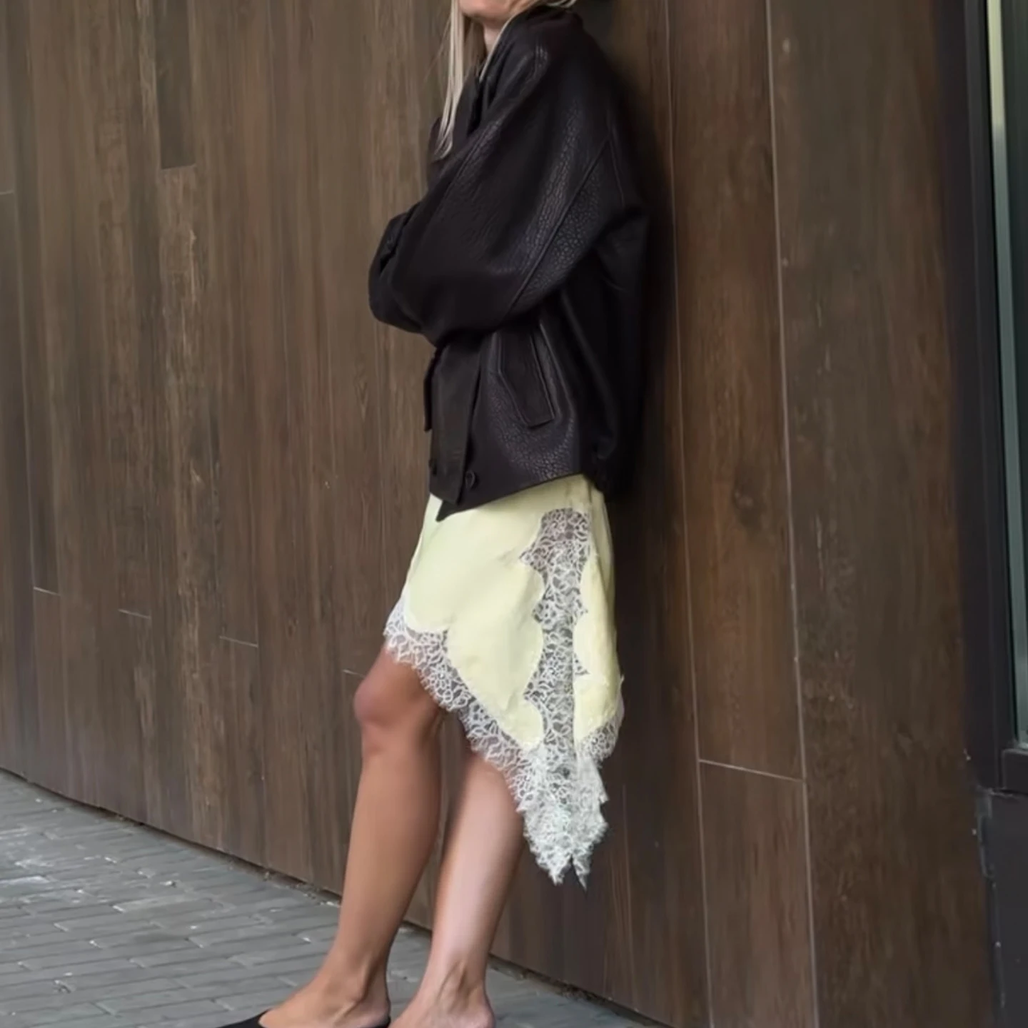 Faionable décontracté rétro double boutonnage en cuir Jaet manteau femmes Sle automne nouveauté Z Stand Fit ort extérieur...