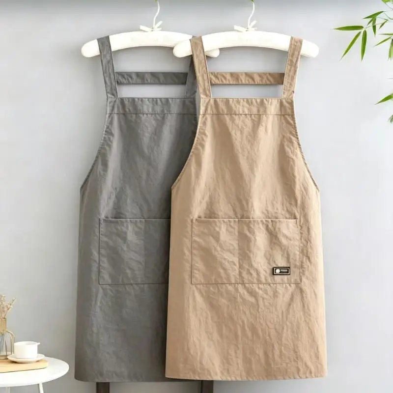 Fashion Strap Style Apron Waterproof Anti-fouling Nail Art Cafe Workwear Sleeveless Catering Waiter Work Clothes