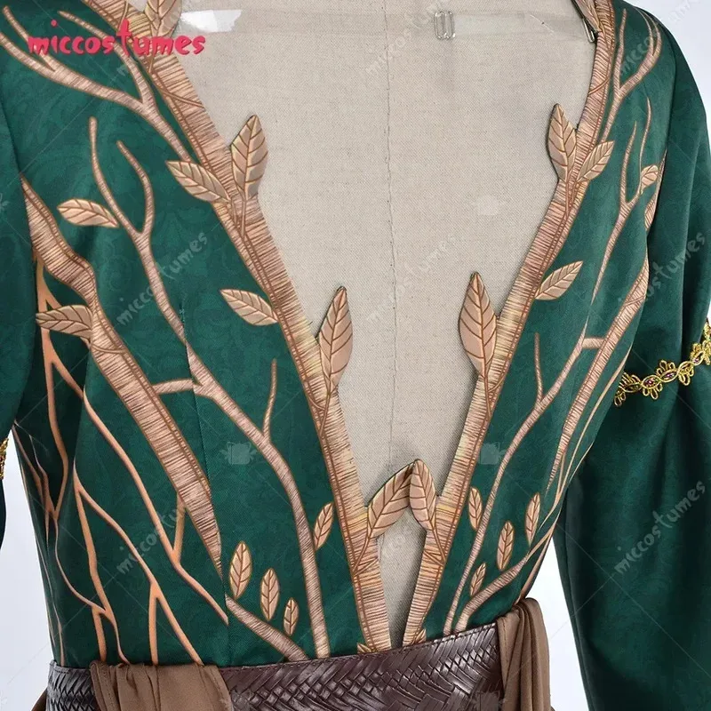 فستان Miccostumes النسائي Hunt Triss DLC فستان رداء متعرج