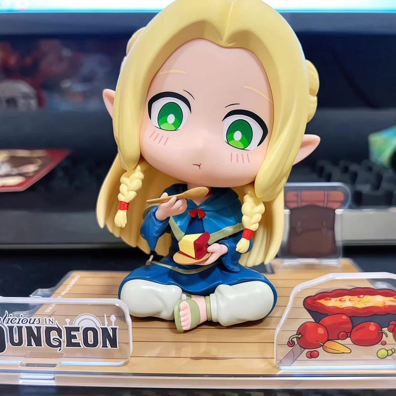 

Sunrisepop Delicious In Dungeon Q-Version Anime Figures Marcille Falin Cute Desktop Decoration Collectible Model Toy Fans Gift