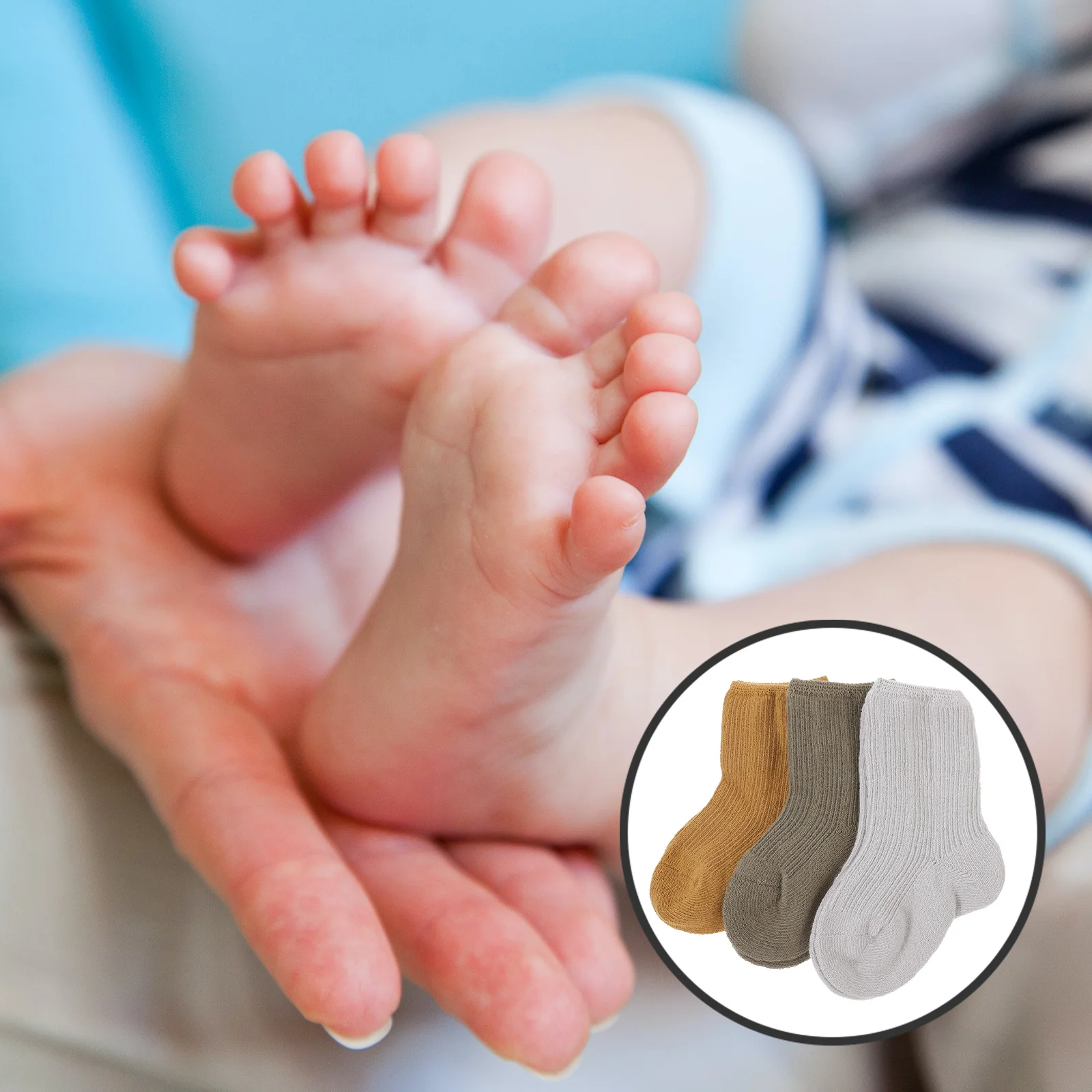 طفل منتصف جوارب أنبوبية 0-24 أشهر لينة الدافئة الوليد طفل الشتاء الجوارب لربيع الخريف نمو الطفل معلم هدية