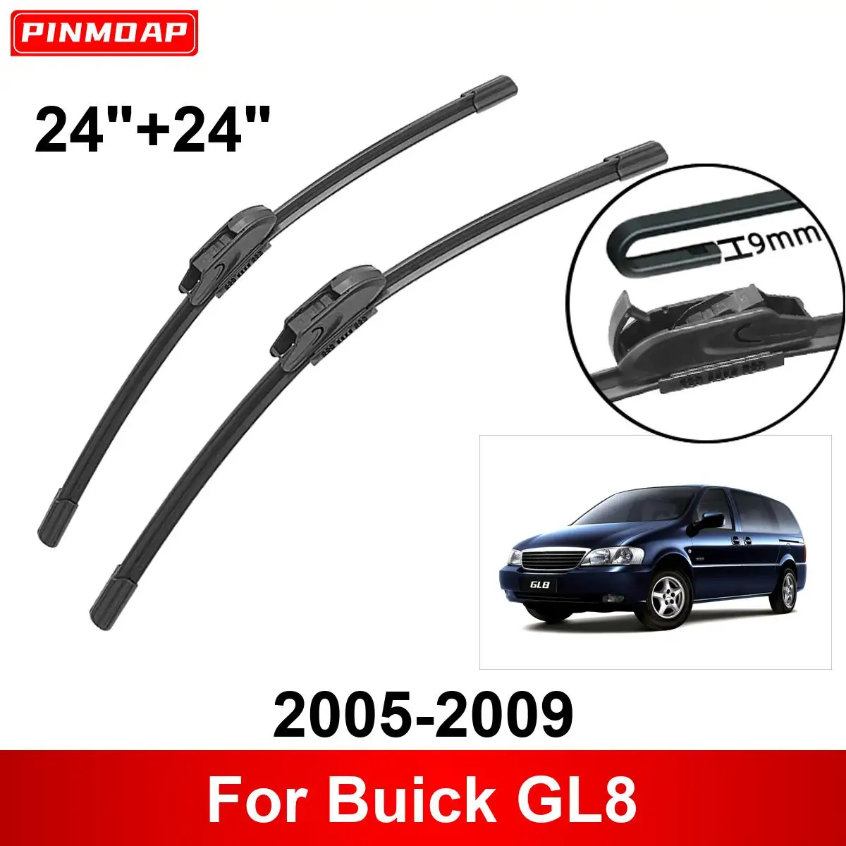 

Автомобильный дворник для Buick GL8 2005-2009 24 "+ 24" передние и задние щетки стеклоочистителя, щетки, резак, аксессуары 2005 2006 2007 2008 2009