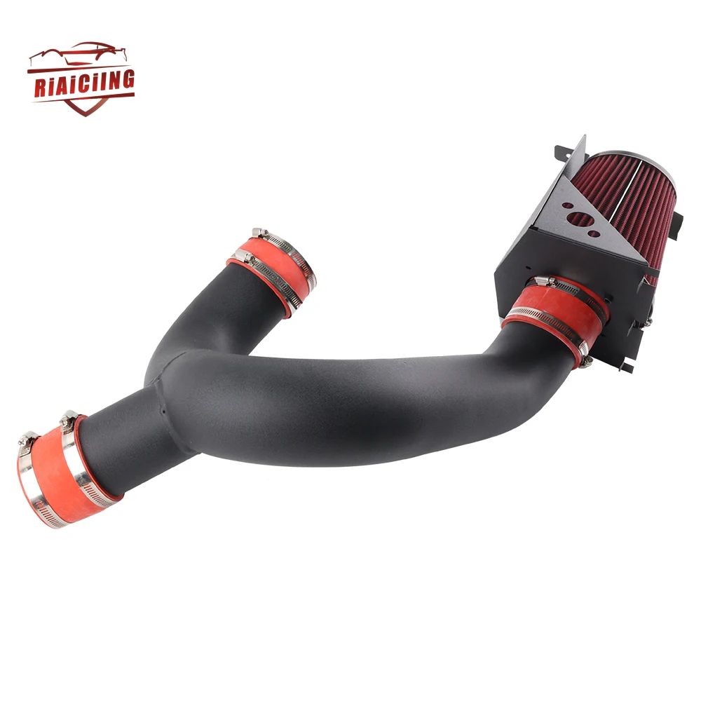 RED 2012-2014 Ford F150 3.5 V6 EcoBoost Heat Shield Cold Air Intake Kit +Filter Automobiles Accessories Engine Air Intake System