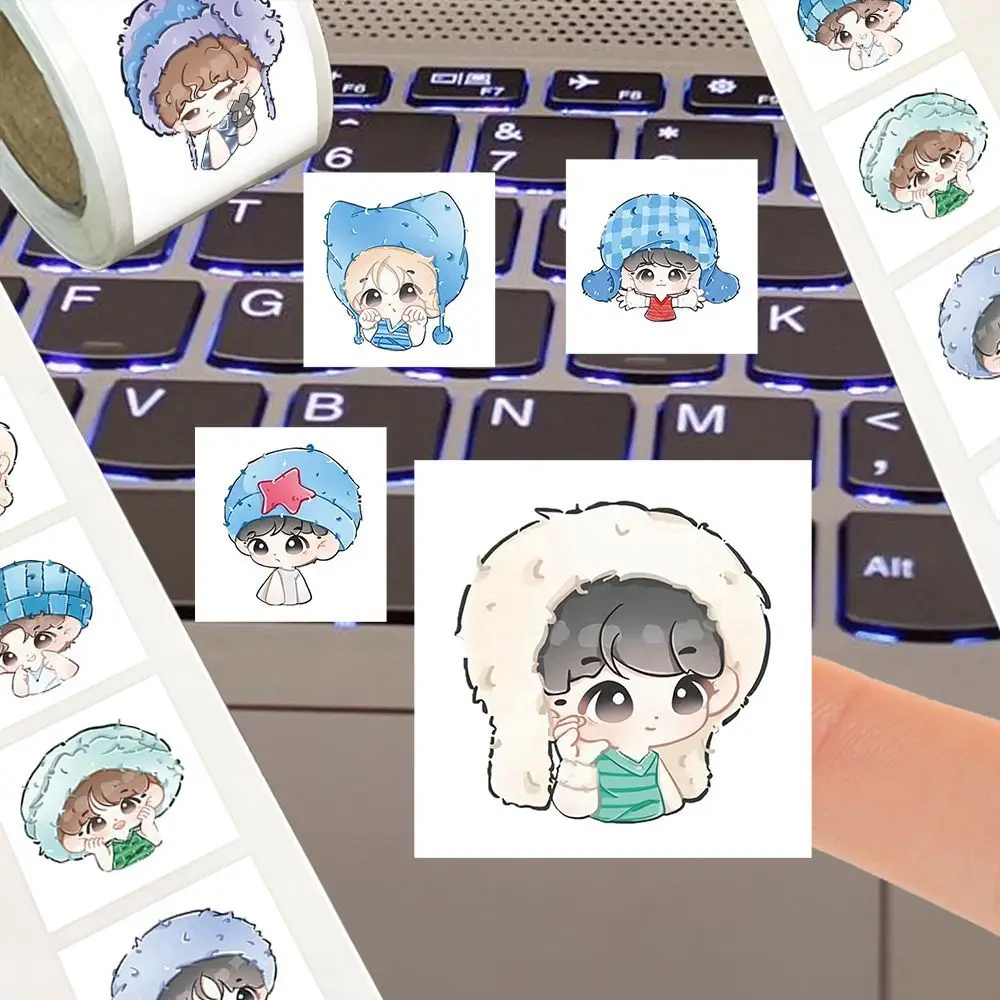 500 stickers StrayKids version roll stickers new Kpop  group should support the surrounding luggage desktop waterproof stickers