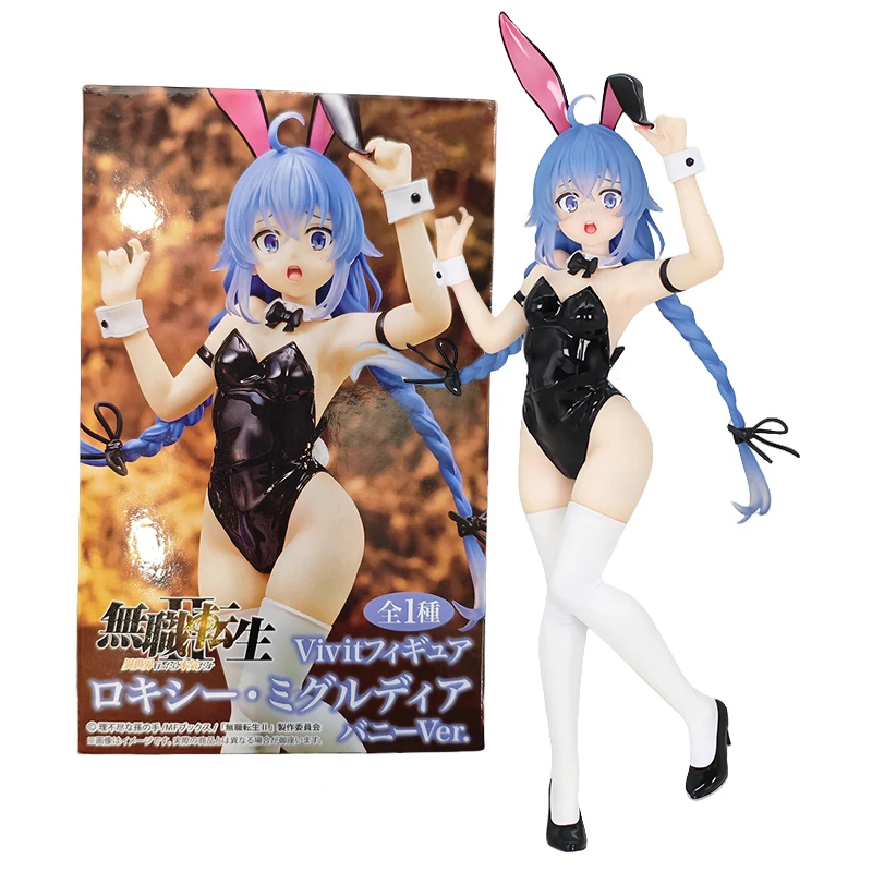 18 سنتيمتر روكسي Migurdia الأرنب فتاة أنيمي الشكل Mushoku Tensei التناسخ العاطلين عن العمل سيلفييت/إريس عمل نموذج لجسم ألعاب الدمى #1