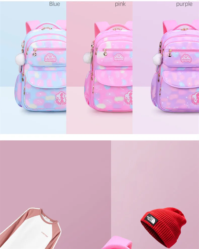 Mädchen-Schulrucksack, Rucksack für Teenager, Frauen, Kinder, weiblich, rosa, Schultasche für Grundschule, weiterführende Schule, Teenager, Kinder – Detail 28