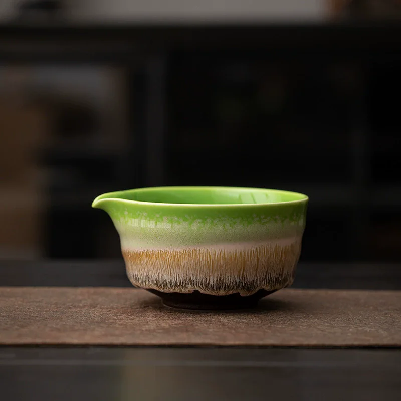 

1PCS Traditional Japanese Matcha Bowl and Whisk Holder Tea Bowl with Pouring Spout for Office Table Tea Ceremony Party Gift