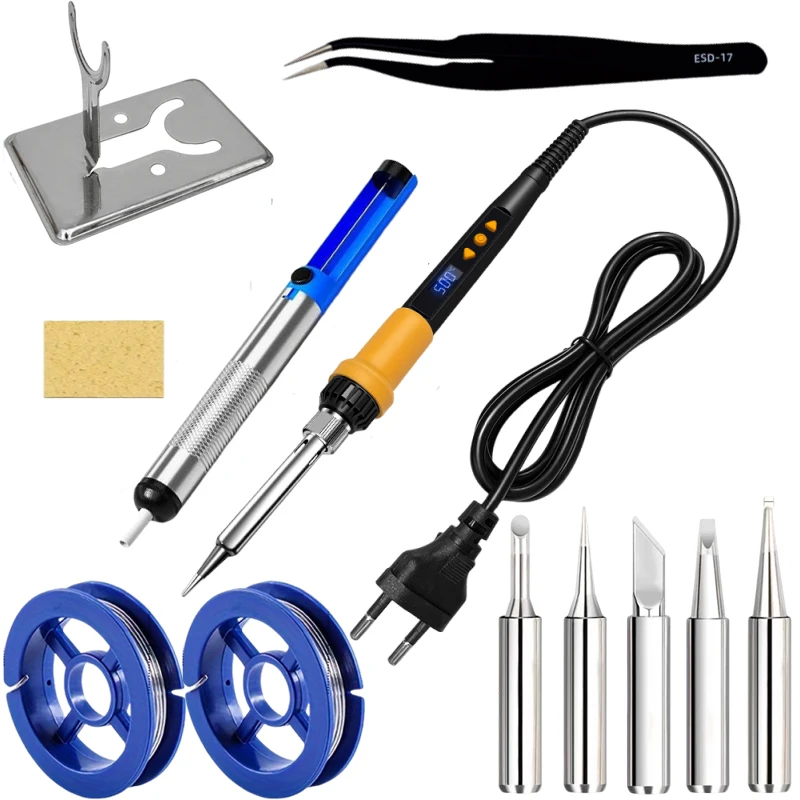 

Electronic Welding Combo Set, Facilitating Component Welding / Circuit Repair. Soldering Iron Tips and Solder Included