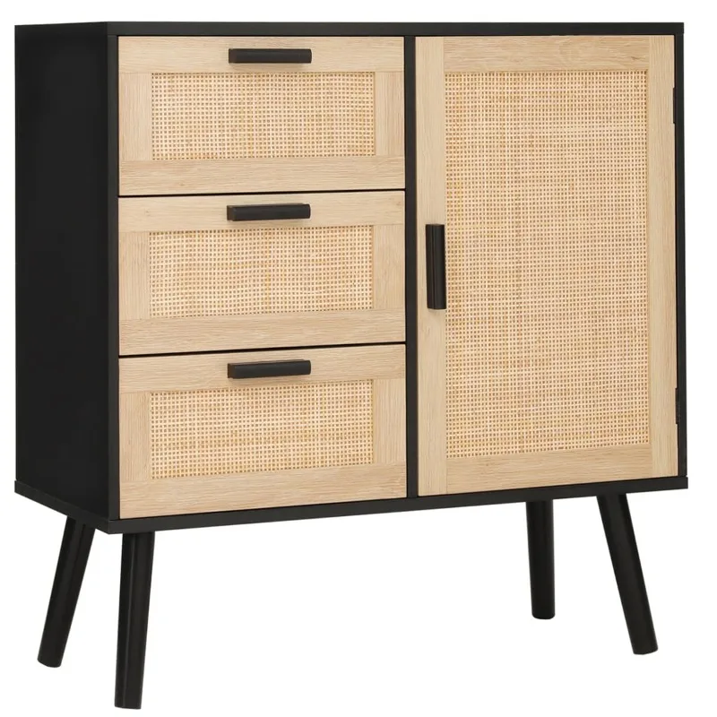 

Simple balcony rattan locker, storage locker, Nordic style dining side cabinet