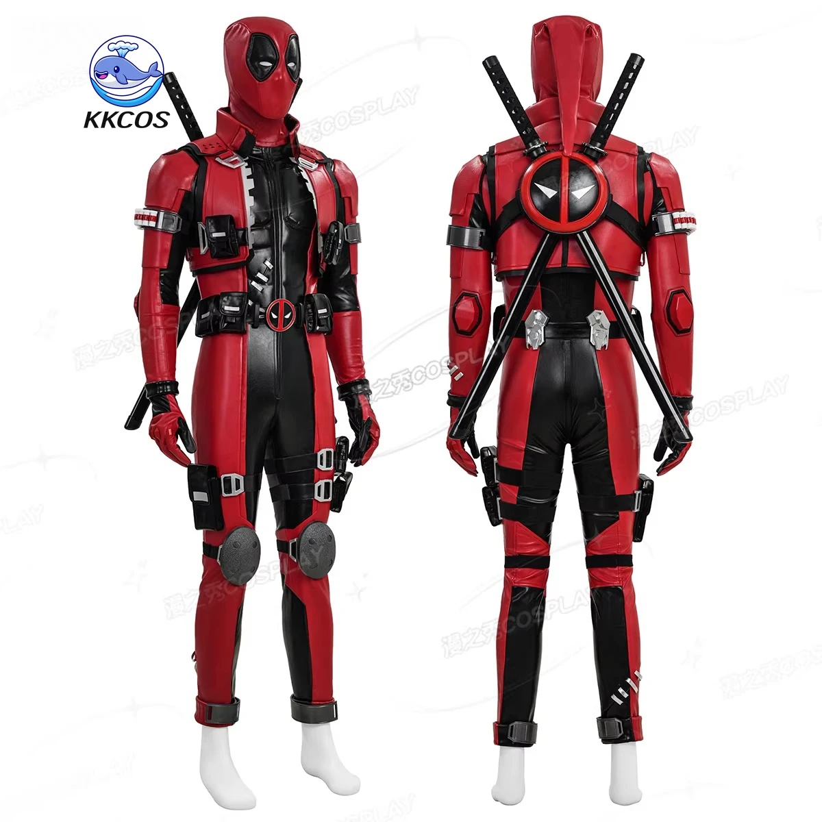 

MVL\ Rivals - Wilson Initial skin Red and black jumpsuit Cosplay Costume and mask Complete set of clothing and props KKcos