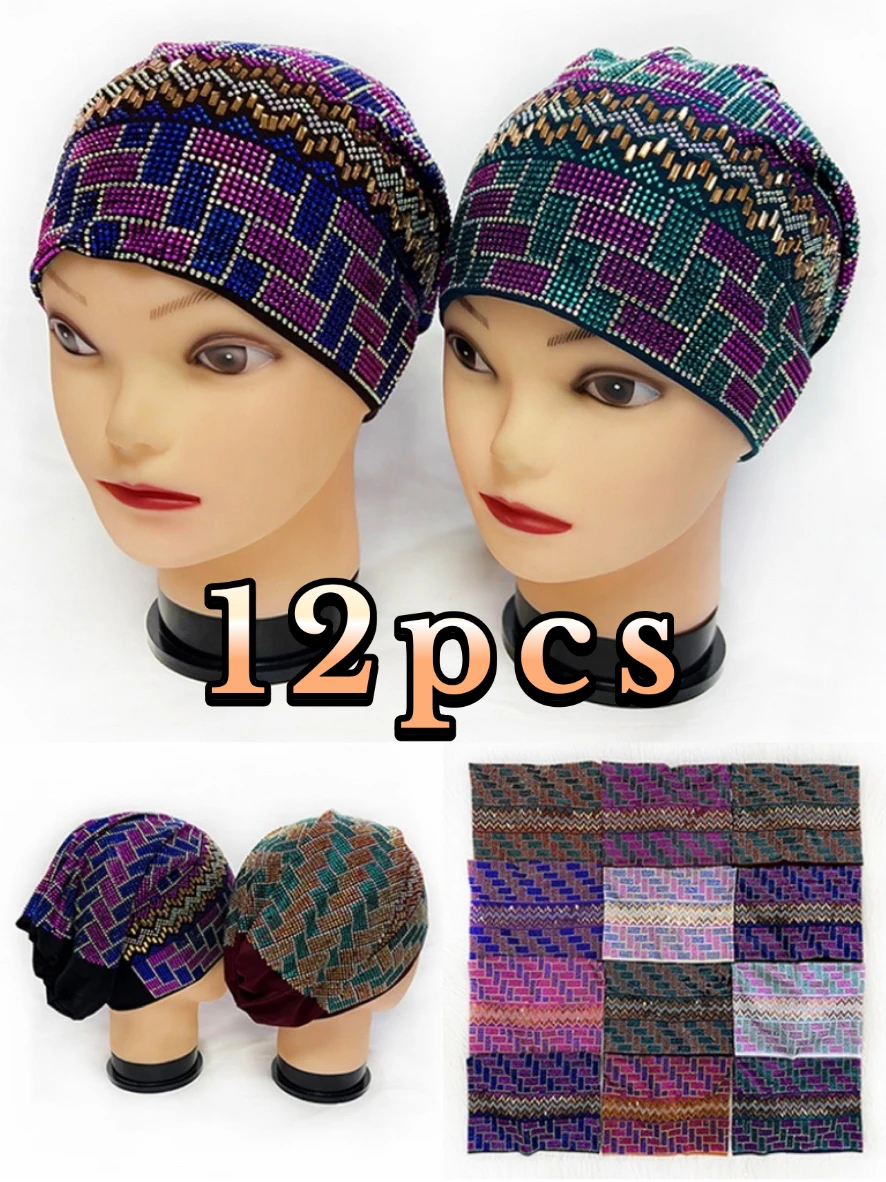 

Wholesale Muslim Turban Hat And Cap For Prayer Purposes Indian Style Short-haired Women's Hats With Headscarves For Women To Use
