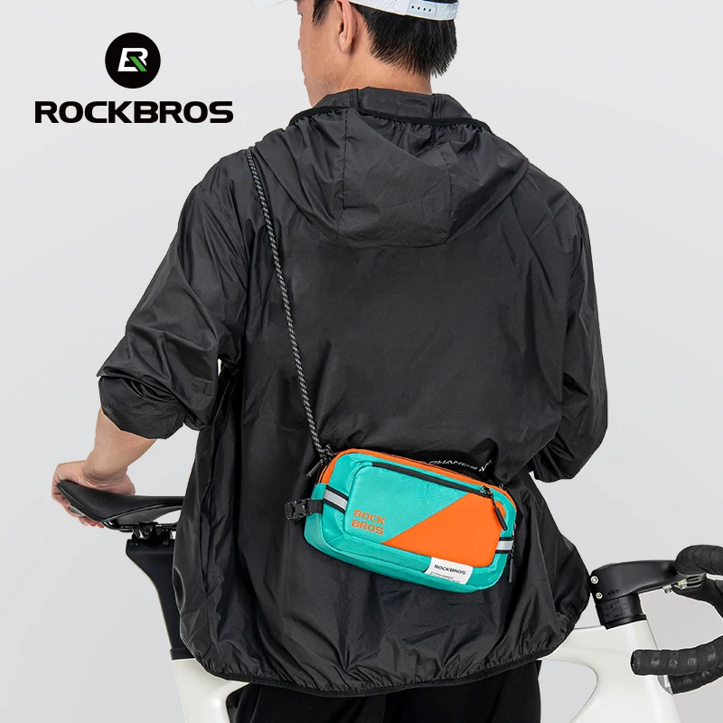 ROCKBROS Bicycle Bag 2.5L Fashion Urban Rider Handlebar Bag Backpack Storage Packet MTB Road Reflective Bicycle Accessories