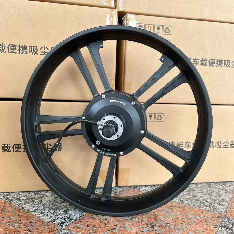 48V 750W 20 Inch Hub Motor with Sensor for Snowmobile/ATV/UTV Conversion Kit  Compatible with Waterproof Design
