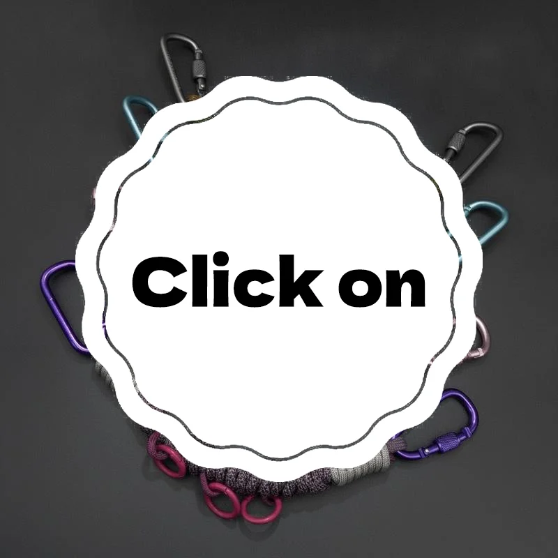 Outdoor Backpack Expansion Decoration Hanging Rope Chain Dopamine Color Arbitrary Hanging Bag Hand Woven Umbrella Rope