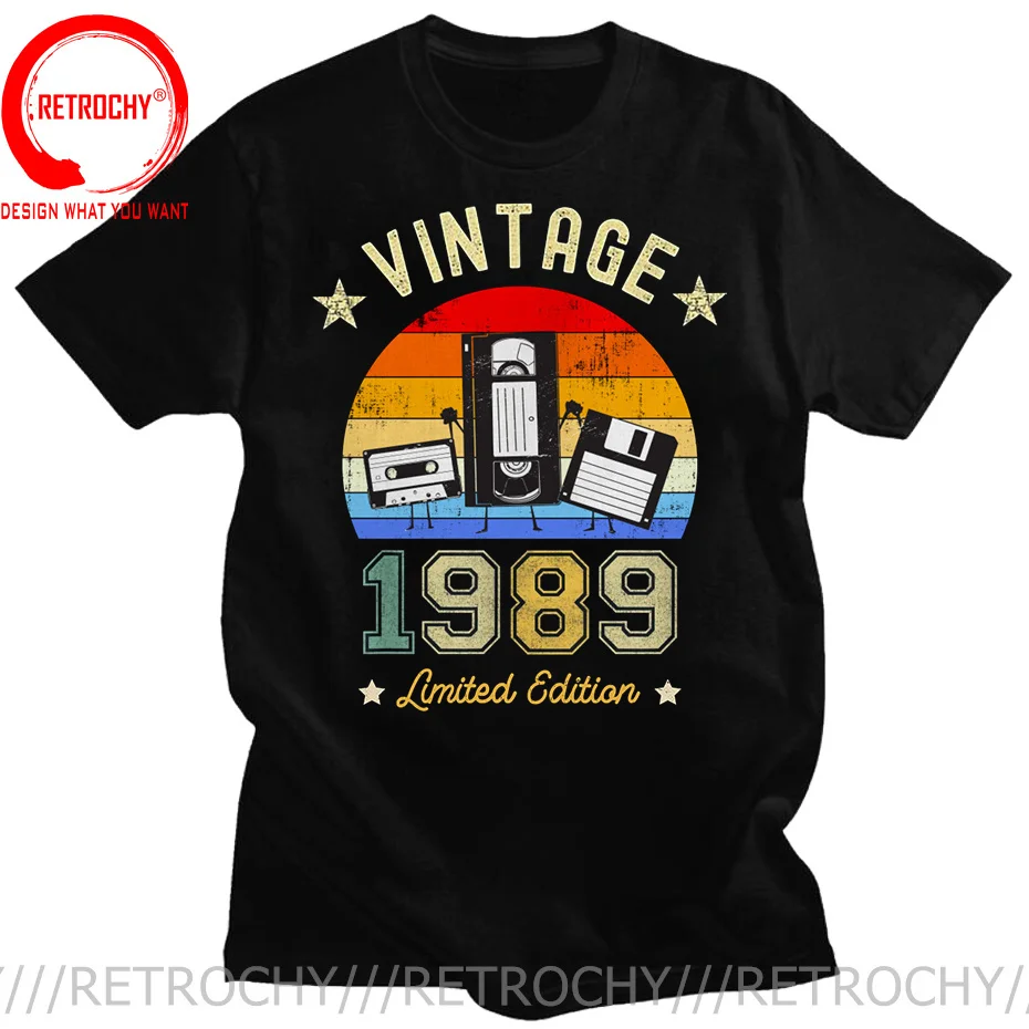 Vintage Limited Edition Best Of 1989 Cassette T Shirt Original Made In 1989 T-shirt Birthday Gifts Retro Born in 1989 Tee Shirt