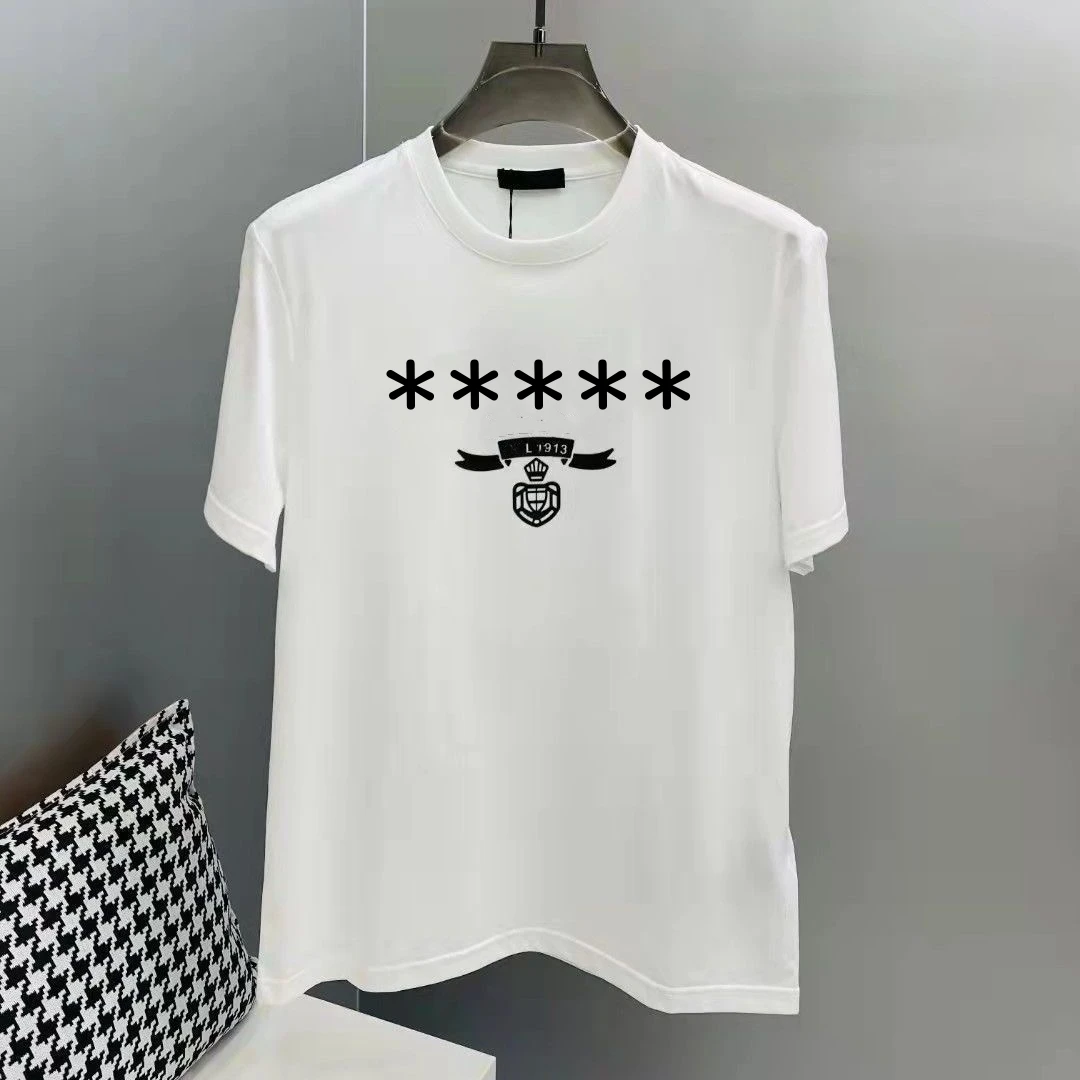 24ss الصيف قميص رجالي مصمم تي شيرت فاخر توافدوا رسالة التي شيرت الكلاسيكية موضة الأخضر السيدات قصيرة الأكمام القطن عادية #2