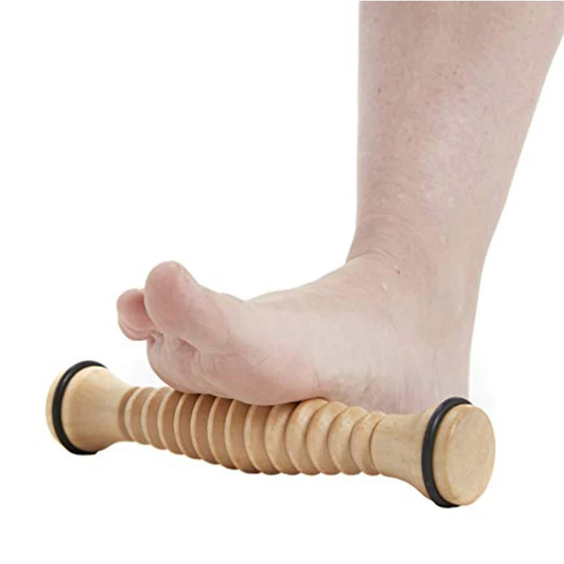 Wooden Foot Roller Wood Care Massage Reflexology Muscle Relax Relief Massager Spa Gift Anti Cellulite Foot Massager Care Tools