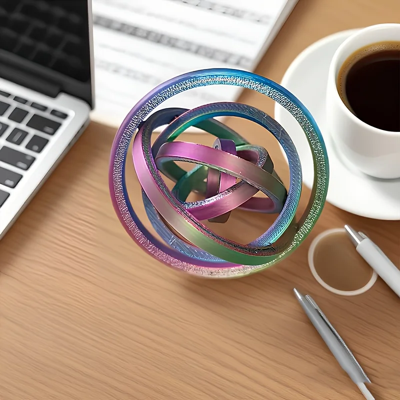 3D Printed Decompression Rotating Fingertip Ring - Anxiety Relief Toy, Durable ABS Material, Vibrant Colors | Durable Plastic