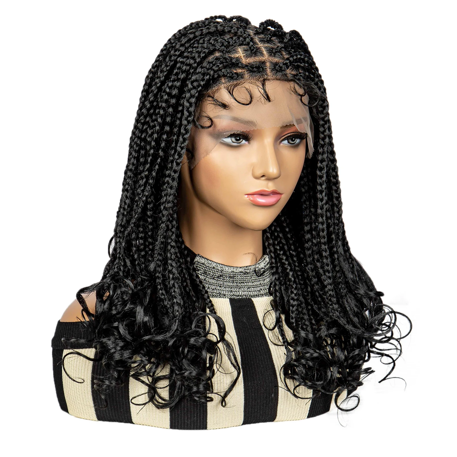 New Arrival Synthetic Lace Front Wig Braided Wigs Square Knotless Box Braids Wigs for Black Women 9x6 Lace Front Wig