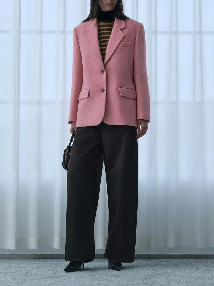 

Ele Sweet Faionable Winter New Arrival Women's Suit Jaet Versatile Comfortable Lady's Outerwear Long Sve Button Cl...