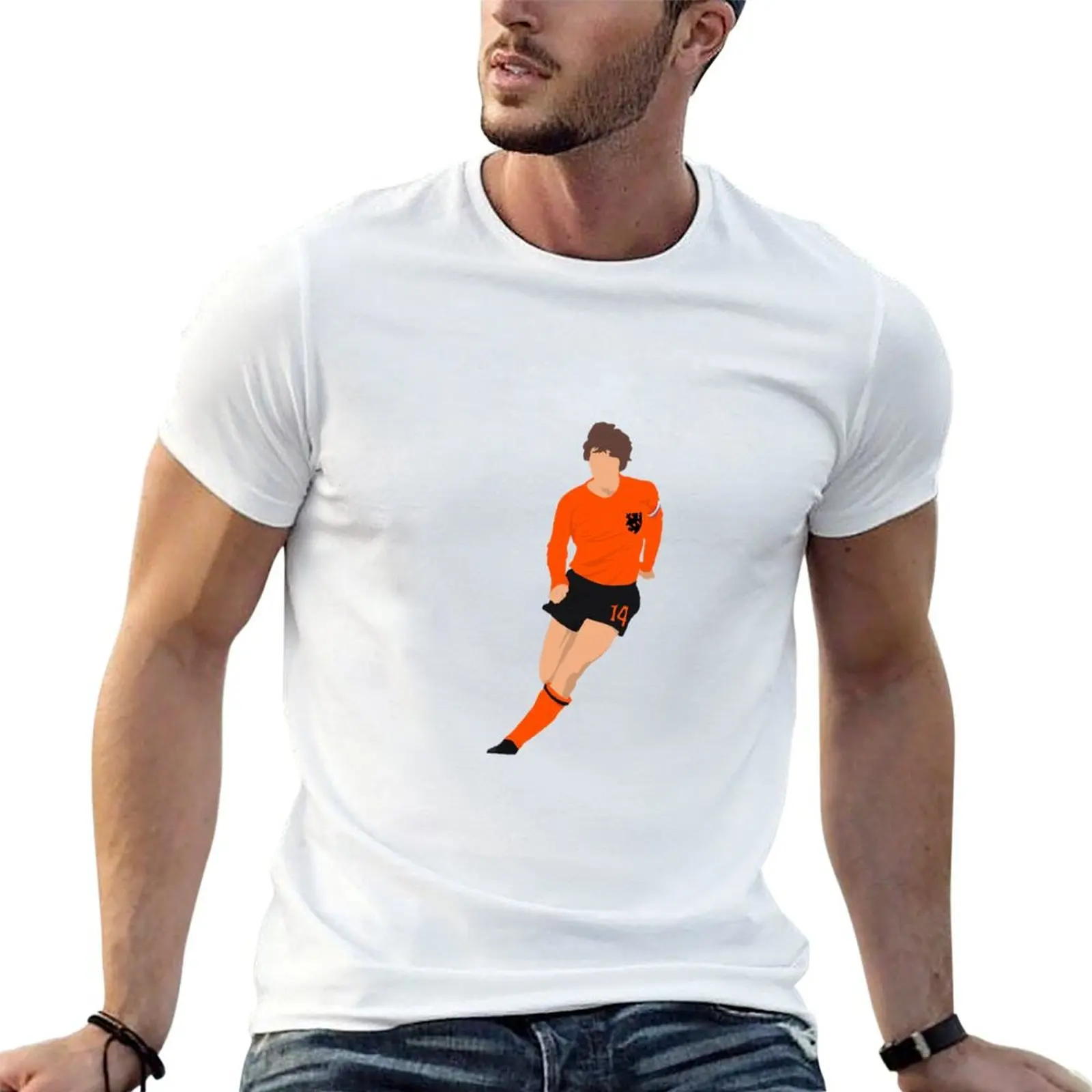 John Cruyff T-Shirt t shirt man plain t shirt man casual funny t shirts dark humor T-shirt
