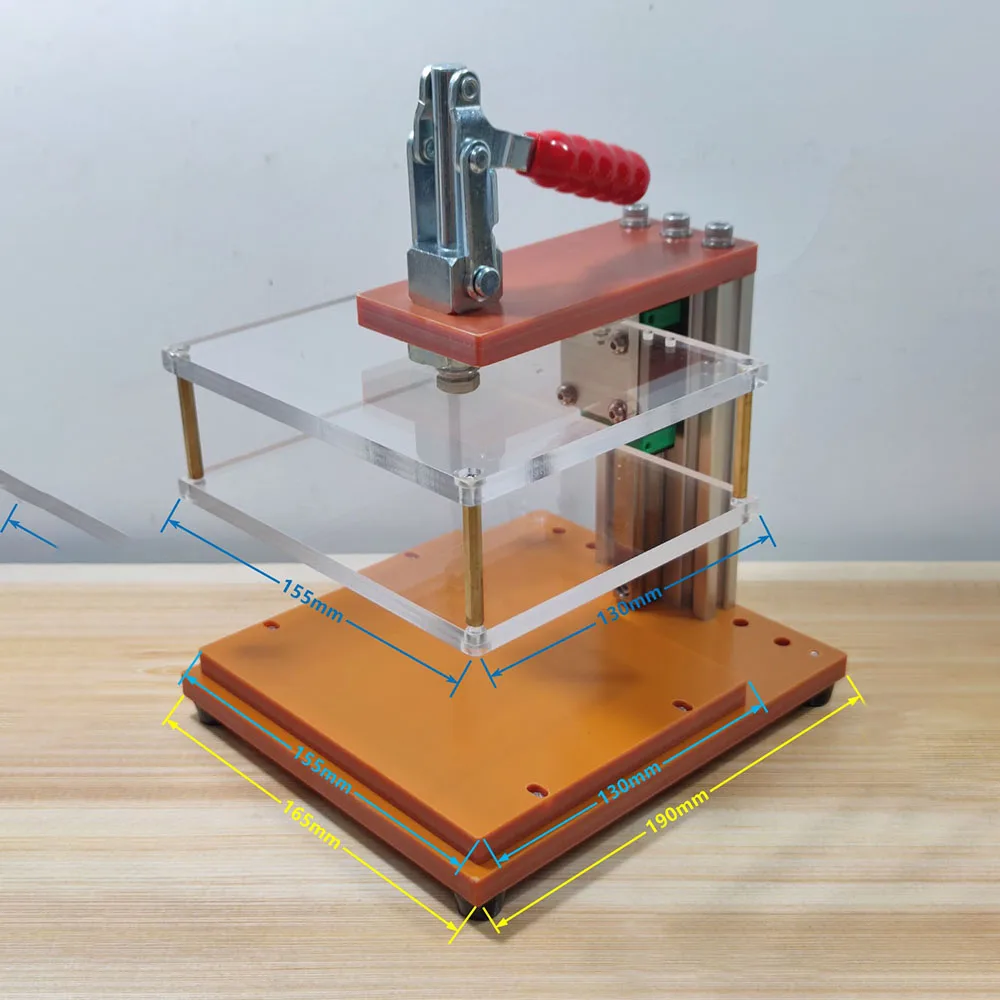 PCBA Test Fixture PCB Testing Jig Universal Test Frame Bakelite Test Rack Printed Circuit Board Test Fixture Stroke 40MM T05E-2