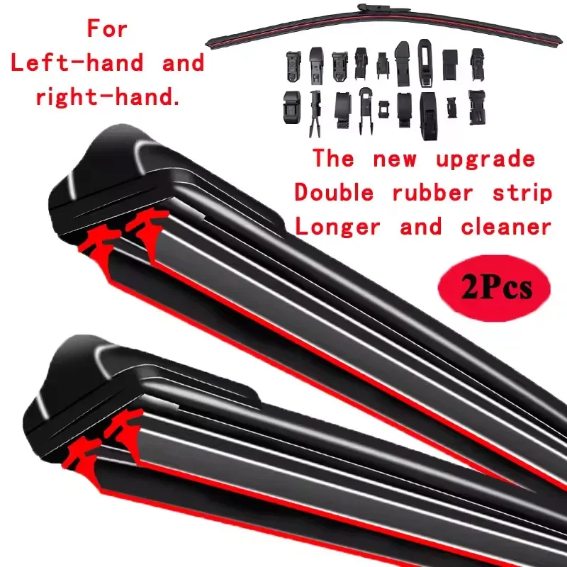 

For Volkswagen Touran MK1 T-Roc Front Windscreen Wipers Double Rubber Car Wiper Blades Car Accessories 2006 2015 2018 2003