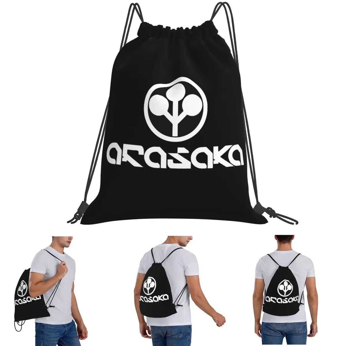 

Cyberpunk Arasaka Backpacks Portable Drawstring Bags Storage Bag Book Bags for Man Woman Students