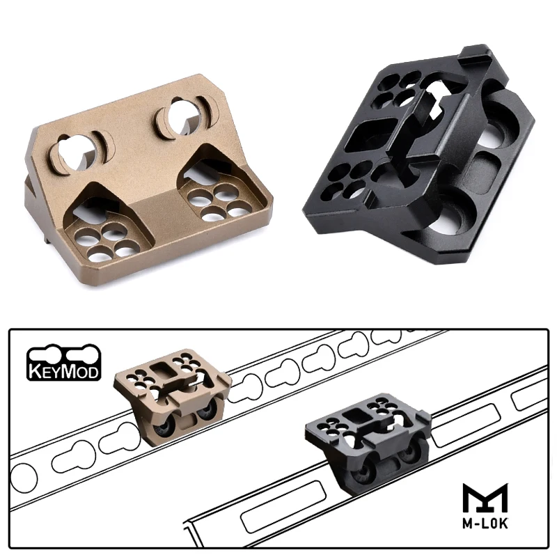 

WADSN Tactical M300 M600 Flashlight MLOK KEYMOD Mount M340 M640 PLHV2 Scout Light Base Airsoft Hunting Lamp Accessory Part