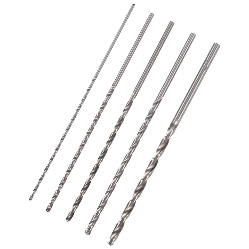 

A78U-5Pcs Extra Long 150Mm HSS Twist Drill 2Mm 3Mm 3.5Mm 4Mm 5Mm Straigth Shank Auger Wood Metal Drilling Tools Drill Bit